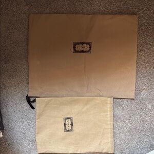 Gucci Tan Dust Bags Pair